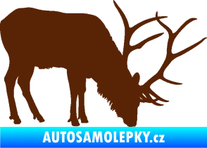 Samolepka Jelen 008 pravá hnědá