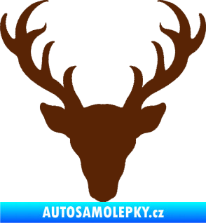 Samolepka Jelen trofej 003 hnědá