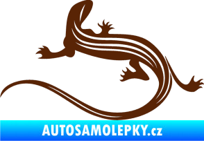 Samolepka Ještěrka 011 levá hnědá