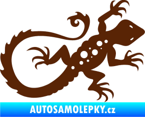 Samolepka Ještěrka 012 pravá hnědá