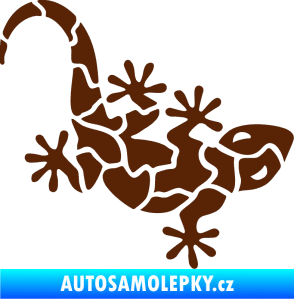 Samolepka Ještěrka 015 pravá hnědá