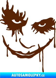 Samolepka Joker 003 pravá tvář hnědá