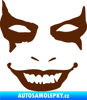 Samolepka Joker 004 tvář levá hnědá