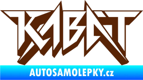 Samolepka Kabát 002 hnědá