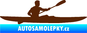 Samolepka Kajakář 003 pravá hnědá