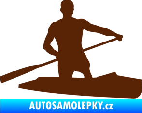 Samolepka Kanoista 002 pravá hnědá