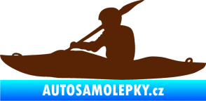 Samolepka Kanoista 003 levá hnědá