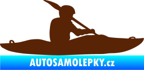 Samolepka Kanoista 003 pravá hnědá