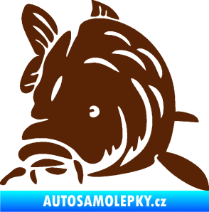 Samolepka Kapr 002 levá hnědá