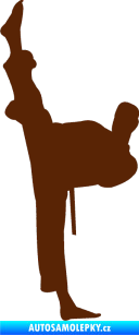Samolepka Karate 005 levá hnědá