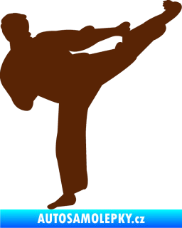 Samolepka Karate 008 pravá hnědá