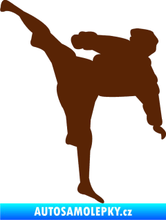 Samolepka Karate 009 levá hnědá