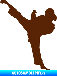 Samolepka Karate 012 levá hnědá