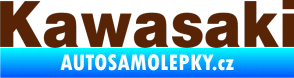 Samolepka Kawasaki hnědá