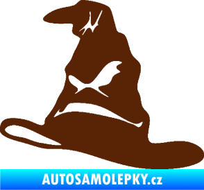 Samolepka Klobouk 001 levá hnědá