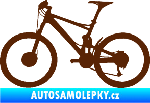 Samolepka Kolo 001 levá - (horské kolo) hnědá