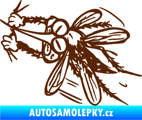 Samolepka Komár 002 levá hnědá