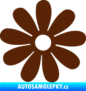 Samolepka Kopretina 001 hnědá