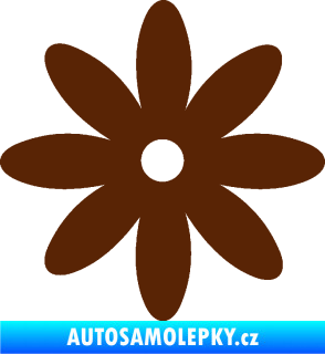 Samolepka Kopretina 002 hnědá