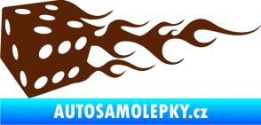 Samolepka Kostky 002 levá hnědá