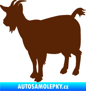 Samolepka Koza 001 levá hnědá