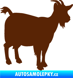 Samolepka Koza 001 pravá hnědá