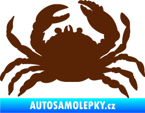 Samolepka Krab 001 pravá hnědá
