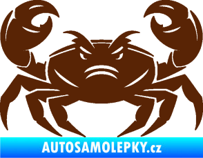 Samolepka Krab 003 hnědá