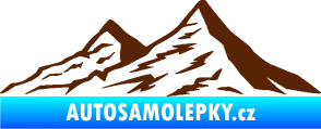 Samolepka Krajina hory 009 levá hnědá