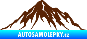 Samolepka Krajina hory 010 pravá hnědá