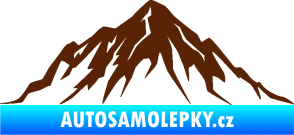 Samolepka Krajina hory 010 levá hnědá