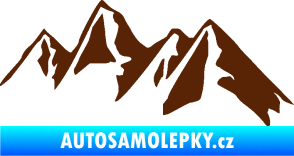 Samolepka Krajina hory 015 pravá hnědá