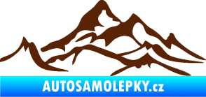 Samolepka Krajina hory 017 levá hnědá