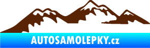 Samolepka Krajina hory 020 levá hnědá