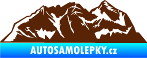 Samolepka Krajina hory 024 levá hnědá
