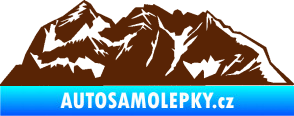 Samolepka Krajina hory 024 pravá hnědá