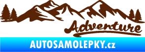 Samolepka Krajina hory 028 pravá hnědá
