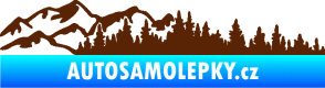 Samolepka Krajina hory 030 levá hnědá