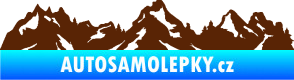 Samolepka Krajina hory 034 levá hnědá