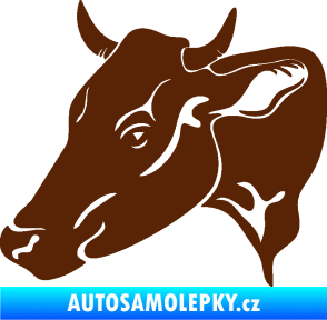 Samolepka Kráva 003 levá hnědá