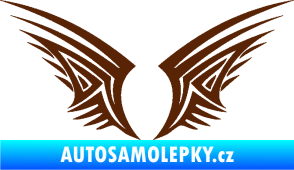 Samolepka Křídla 005 hnědá