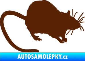 Samolepka Krysa 002 pravá hnědá