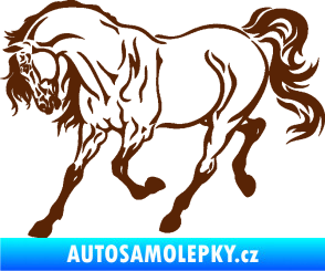 Samolepka Kůň 048 levá hnědá