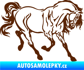 Samolepka Kůň 048 pravá hnědá