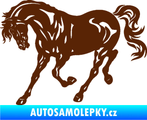 Samolepka Kůň 056 levá hnědá