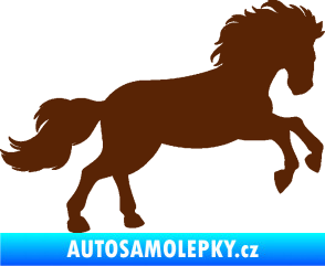 Samolepka Kůň 098 pravá běh hnědá