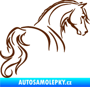 Samolepka Kůň 104 pravá hnědá