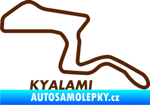 Samolepka Okruh Kyalami hnědá