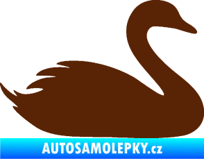 Samolepka Labuť 001 pravá hnědá