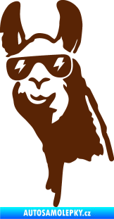 Samolepka Lama 003 levá hnědá